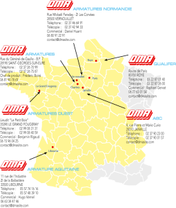 Filiale du groupe DMA armatures, qui dispose de 6 sites de production sur l’ensemble du territoire (nord de la France, région parisienne, ouest, sud-ouest),